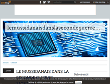 Tablet Screenshot of lemussidanaisdanslasecondeguerremondiale.over-blog.com