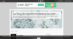 Desktop Screenshot of lapetiteviedemayou.over-blog.com