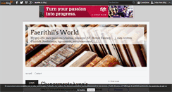 Desktop Screenshot of faerithil.over-blog.com