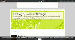 Desktop Screenshot of mon-anthologie.over-blog.com
