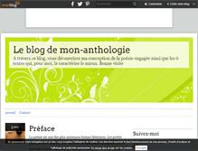 Tablet Screenshot of mon-anthologie.over-blog.com