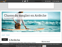 Tablet Screenshot of chasse.sangliers.en.ardeche.over-blog.com