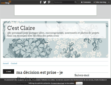 Tablet Screenshot of cestclaire.over-blog.com