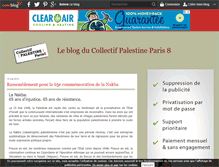 Tablet Screenshot of collectifpalestineparis8.over-blog.com