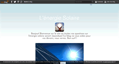 Desktop Screenshot of energiesolaire.over-blog.com