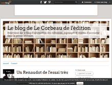Tablet Screenshot of lecorbeaudeledition.over-blog.com