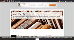 Desktop Screenshot of callyce850.over-blog.com