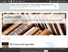 Tablet Screenshot of callyce850.over-blog.com