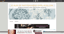 Desktop Screenshot of photosauvages.over-blog.com