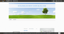 Desktop Screenshot of ecolendlochrist.over-blog.com