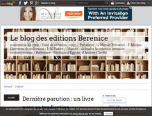 Tablet Screenshot of editions.berenice.over-blog.com