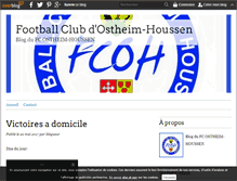 Tablet Screenshot of footballclubostheim.over-blog.com