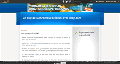Desktop Screenshot of lachroniquedejohan.over-blog.com