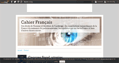 Desktop Screenshot of cahiers.francais.over-blog.com