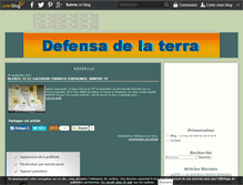 Tablet Screenshot of defensadelaterra.over-blog.com