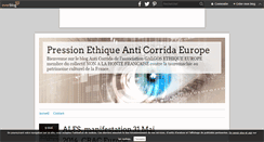 Desktop Screenshot of pression-ethique-anti-corrida-europe.over-blog.com