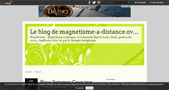Desktop Screenshot of magnetisme-a-distance.over-blog.fr