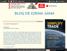 Tablet Screenshot of eiram-sama.over-blog.com