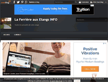 Tablet Screenshot of info-laferriereauxetangs.over-blog.com