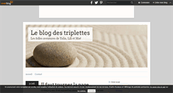Desktop Screenshot of lestriplettes.over-blog.fr