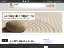 Tablet Screenshot of lestriplettes.over-blog.fr