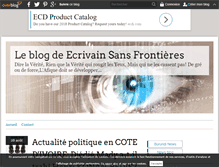 Tablet Screenshot of ecrivain-sansfrontieres.over-blog.com