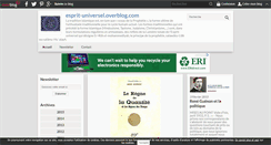 Desktop Screenshot of esprit-universel.over-blog.com