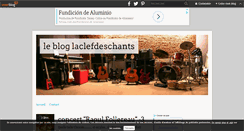 Desktop Screenshot of laclefdeschants.over-blog.com