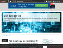 Tablet Screenshot of elodeexjeux.over-blog.com