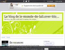 Tablet Screenshot of le-monde-de-lali.over-blog.fr