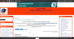 Desktop Screenshot of clubhandballhautpoitou.over-blog.fr