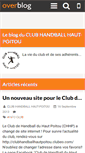 Mobile Screenshot of clubhandballhautpoitou.over-blog.fr