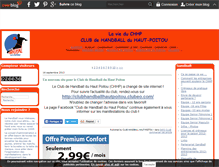Tablet Screenshot of clubhandballhautpoitou.over-blog.fr