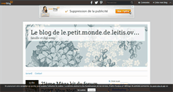 Desktop Screenshot of le.petit.monde.de.leitis.over-blog.com