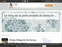 Tablet Screenshot of le.petit.monde.de.leitis.over-blog.com