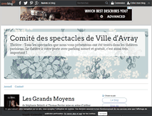 Tablet Screenshot of comitedesspectacles.over-blog.com