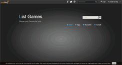 Desktop Screenshot of listgames.over-blog.com