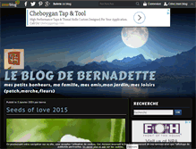 Tablet Screenshot of chez-bernadette.over-blog.fr