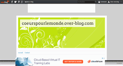 Desktop Screenshot of coeurspourlemonde.over-blog.com