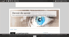 Desktop Screenshot of devoir-de-savoir.over-blog.com