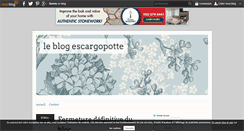 Desktop Screenshot of escargopotte.over-blog.com