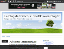 Tablet Screenshot of francois.ihuel05.over-blog.fr