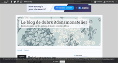 Desktop Screenshot of dubruitdansmonatelier.over-blog.fr