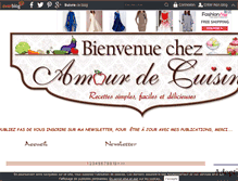 Tablet Screenshot of amourdecuisine.over-blog.fr