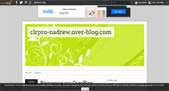 Desktop Screenshot of clrpro-nadrew.over-blog.com
