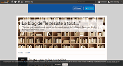 Desktop Screenshot of jeresisteatout.over-blog.fr