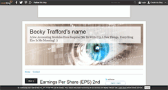 Desktop Screenshot of beckytrafford1989.over-blog.com