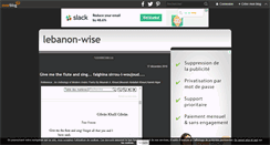 Desktop Screenshot of lebanon-wise.over-blog.fr