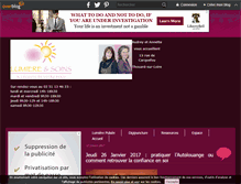Tablet Screenshot of lumiere-et-soins.over-blog.com