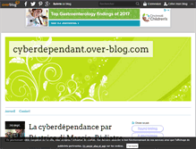 Tablet Screenshot of cyberdependant.over-blog.com